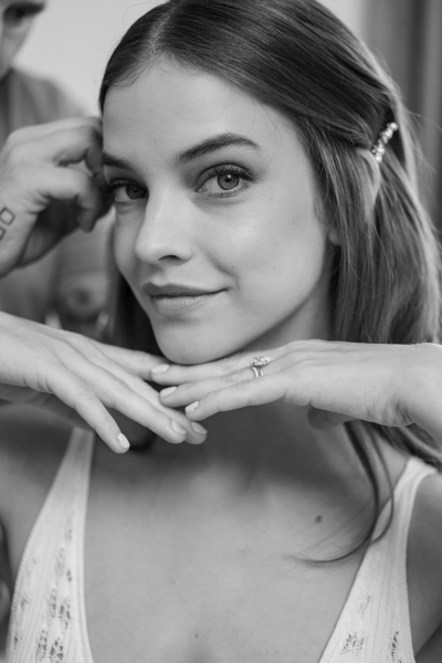 All The Details Behind Barbara Palvin’s Natural, Free-Flowing Bridal Hair