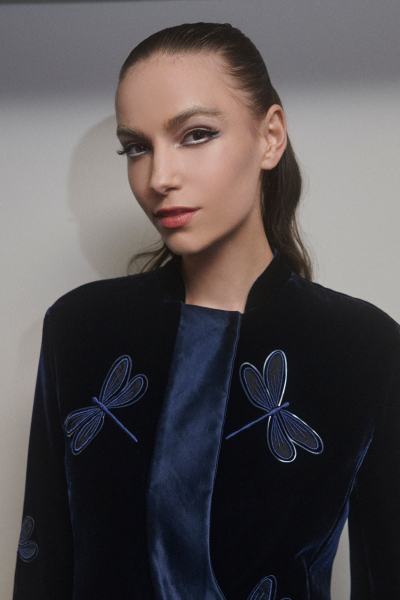 Winter Flowers Inspired The Petal Lashes On The Armani Runway